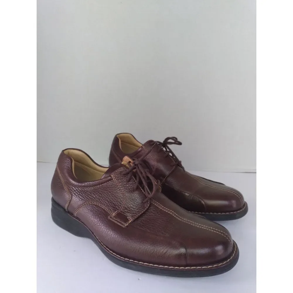 Leather Dress Shoes Brown‎ Lace Up Comfort Casual Walking Oxfords